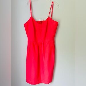 J Crew Size 0 Elegant Pink Spaghetti Strap Dress